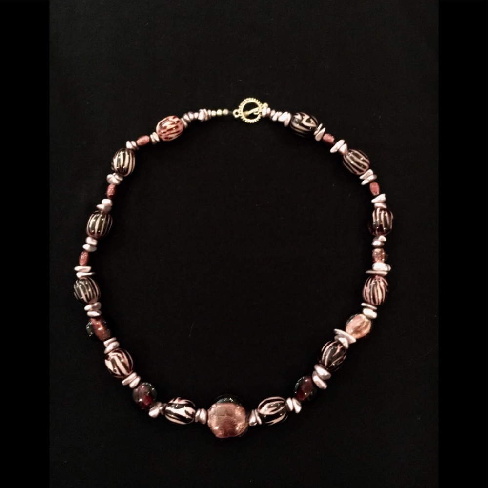 Purple Quartz Necklace Toogle 12” - Picture 2 of 6
